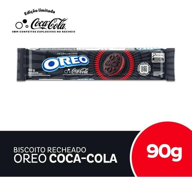 Imagem de Biscoito Oreo Coca Cola 90g Kit 5 Unidades