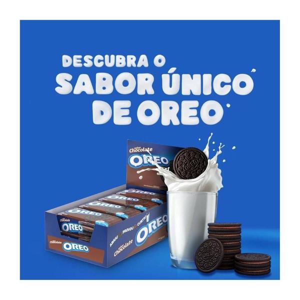 Imagem de Biscoito Oreo Recheado Chocolate Individual Kit 5Un De 36G