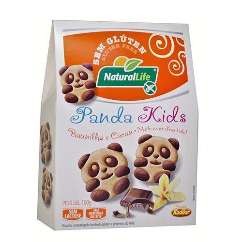 Imagem de Biscoito Panda Kids Sabor Baunilha E Cacau Sem Glúten Natural Life100 g