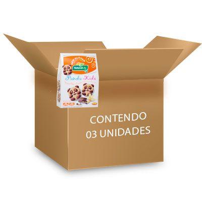 Imagem de Biscoito Panda Kids Sem Glúten, Sem Lactose Baunilha e Cacau Natural Life contendo 3 caixas com 100g cada