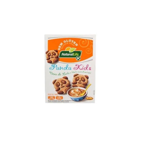 Imagem de Biscoito Panda Kids Sem Glúten, Sem Lactose Doce de Leite Natural Life 100g