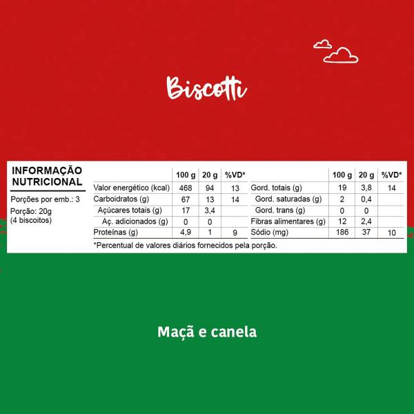 Imagem de Biscoito Para Bebê De Maçã E Canela Sem Adoçantes +10 Meses 60g Papapá