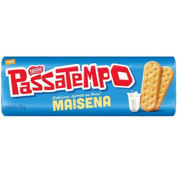 Imagem de Biscoito Passatempo Maisena 170g Nestlé kit com 5 und