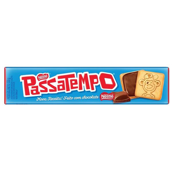 Biscoito Passatempo Sabor Chocolate Nestlé 130g Imagem de Biscoito Passatempo Sabor Chocolate Nestlé 130g