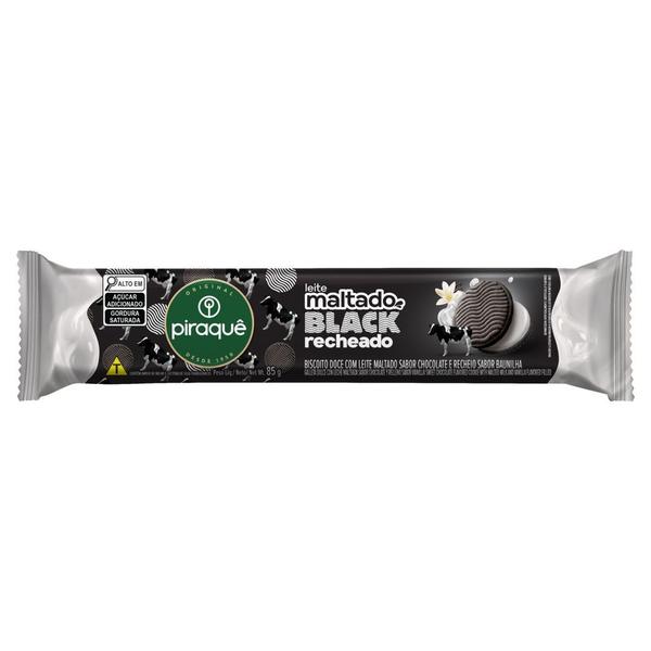 Imagem de Biscoito Piraquê Leite Maltado Black Recheio Baunilha 85g