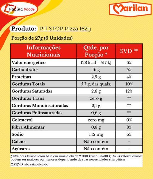 Imagem de Biscoito Pit Stop Sabor Pizza com 6 Pacotes Individuais