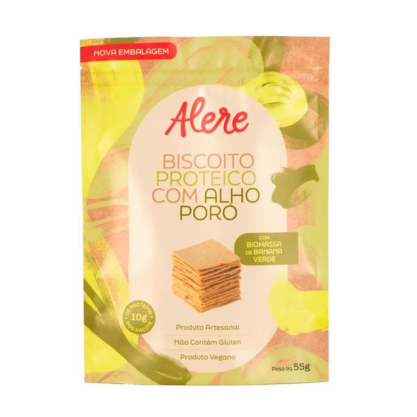 Imagem de Biscoito Proteico de Alho-Poró Alere Gourmet 55g