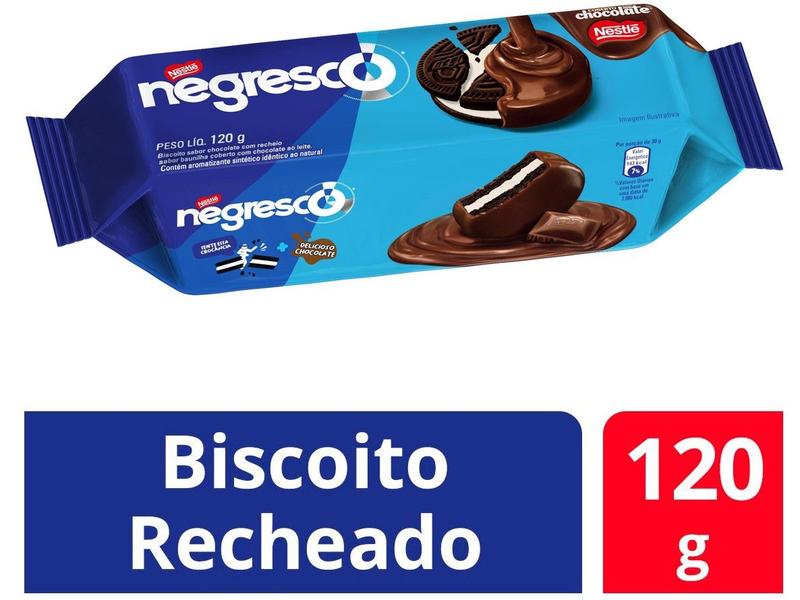 Imagem de Biscoito Recheado Chocolate com Cobertura