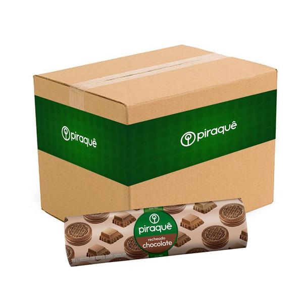 Imagem de Biscoito Recheado Chocolate Kit 80un de 160 gramas - Piraquê