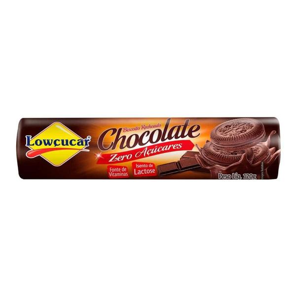 Imagem de Biscoito Recheado Lowçucar Zero Açucares Sabor Chocolate 120g