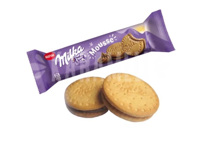 Imagem de Biscoito Recheado Milka Mousse Importado 116g - 3 Unid