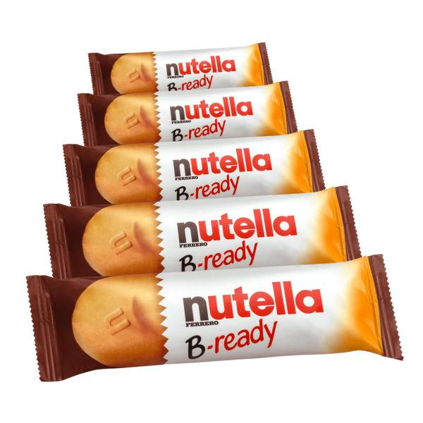 Imagem de Biscoito Recheado Nutella B-ready, 5 Pacotes de 22g