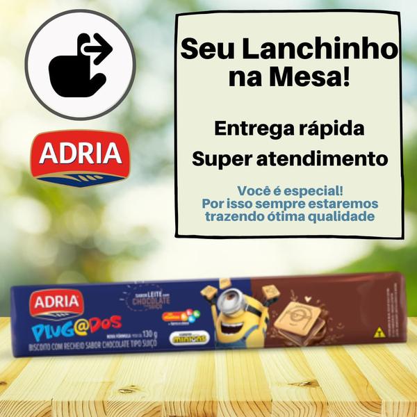 Imagem de Biscoito Recheado Plugados Adria Bolacha 130g