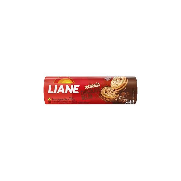 Imagem de Biscoito Recheado Sem Lactose Chocolate Belga Liane 115g