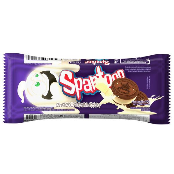 Imagem de Biscoito Recheado Spantooo sabor Chocolate Branco 30g