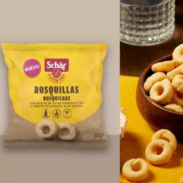 Biscoito Rosquillas Sem Gluten SCHAR 30g Imagem de Biscoito Rosquillas Sem Gluten SCHAR 30g