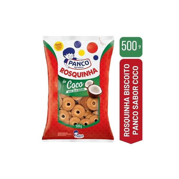 Imagem de Biscoito Rosquinha De Coco Panco 500 G Kit 3