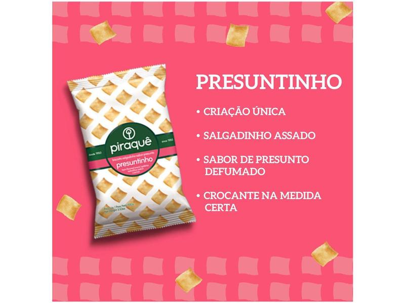 Imagem de Biscoito Salgadinho Presunto Piraquê - 100g