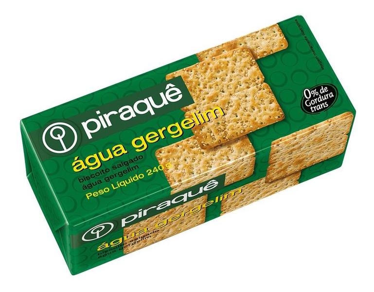 Biscoito Salgado Piraquê Água E Gergelim Imagem de Biscoito Salgado Piraquê Água E Gergelim