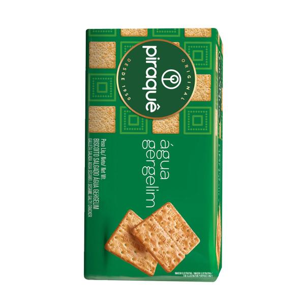 Biscoito Salgado Piraquê Água E Gergelim Imagem de Biscoito Salgado Piraquê Água E Gergelim