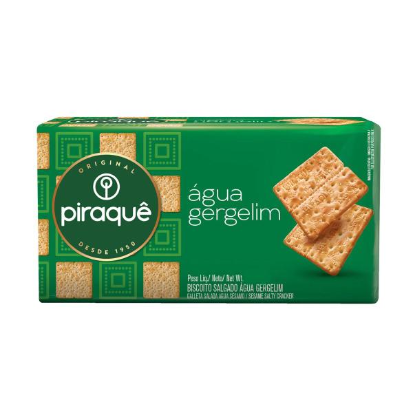 Biscoito Salgado Piraquê Água E Gergelim Imagem de Biscoito Salgado Piraquê Água E Gergelim