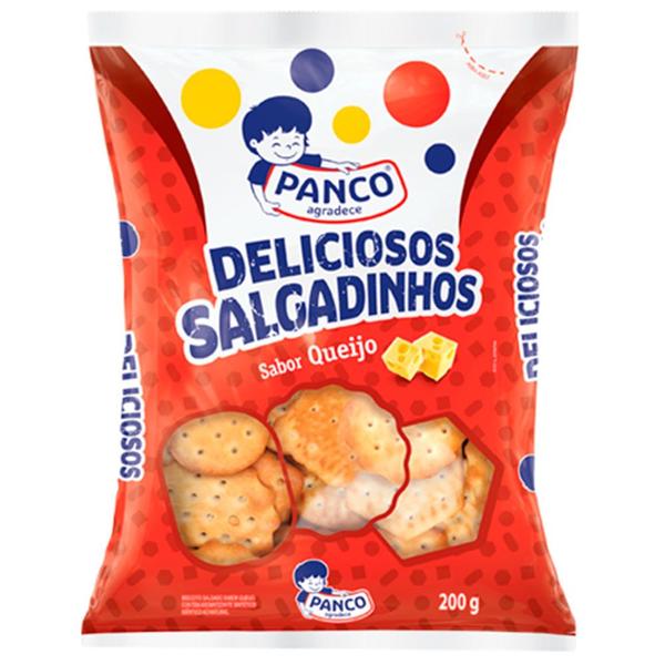 Biscoito Salgado Sabor Queijo Panco 200g Imagem de Biscoito Salgado Sabor Queijo Panco 200g