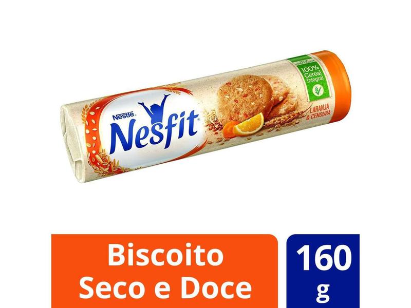 Imagem de Biscoito Seco e Doce Laranja e Cenoura Integral - Nesfit 160g