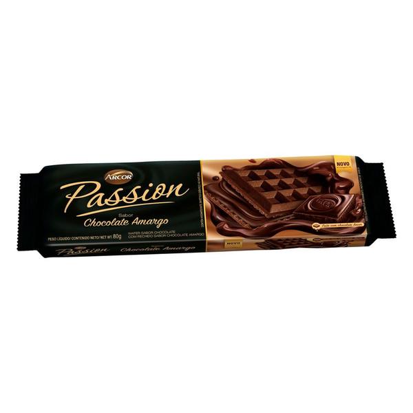 Imagem de Biscoito Wafer Arcor Passion Sabor Chocolate Amargo 80g