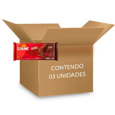 Imagem de Biscoito Wafer Brigadeiro de Panela Liane contendo 3 unidades de 90g cada