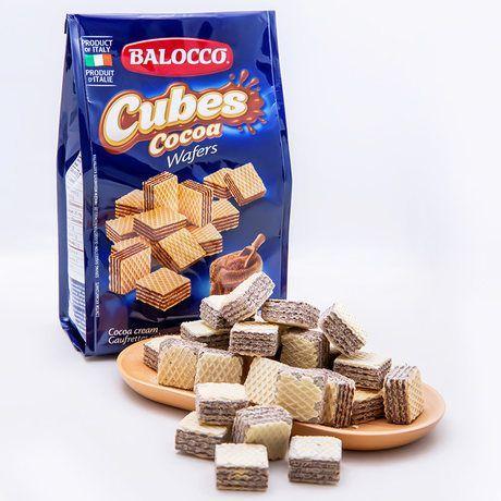 Imagem de Biscoito wafer cocoa balocco mini cubo chocolate 125g