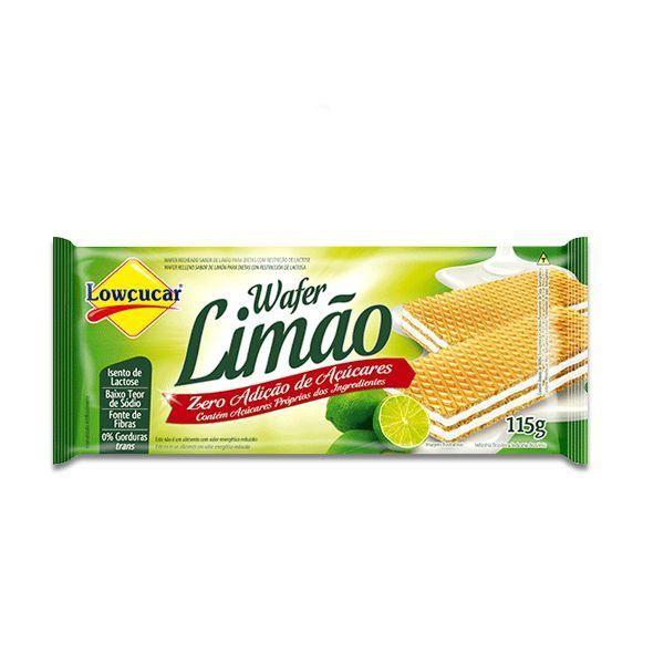 Imagem de Biscoito Wafer Limão Zero Lactose, Zero Açúcar Lowçucar 115g