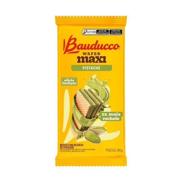 Imagem de Biscoito Wafer Maxi Bauducco Pistache 104g