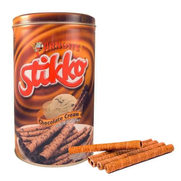 Imagem de Biscoito Wafer Recheados Stikko Chocolate Cream Lata 330g