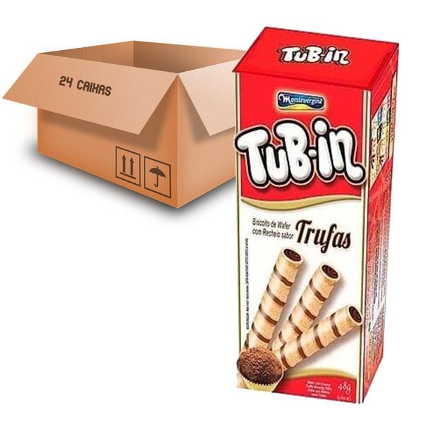 Imagem de Biscoito Wafer TUB IN Recheio de Trufas 48g (24 unidades)