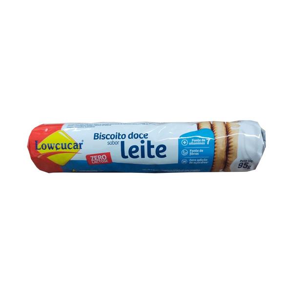 Imagem de Biscoito Zero Lactose, Zero Açúcar Leite Lowçucar 95g