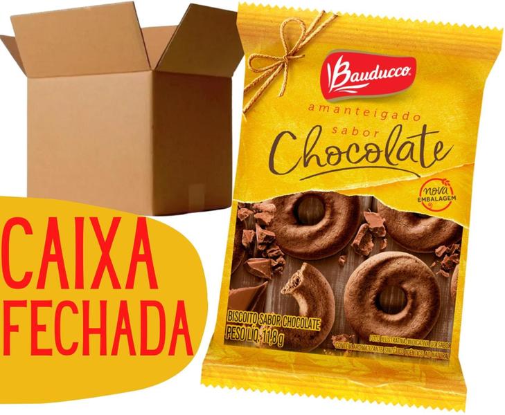 Imagem de Biscoitos Amanteigados Atacado Rosquinha Sache Chocolate 400