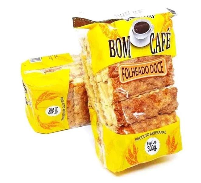 Biscoitos Bom Café Folhado Doce 4 Unidades - Caruaru Imagem de Biscoitos Bom Café Folhado Doce 4 Unidades