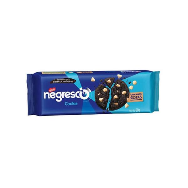 Biscoitos Cookies Nestlé Negresco Sabor Chocolate com Gotas de Baunilha 60g Imagem de Biscoitos Cookies Nestlé Negresco Sabor Chocolate com Gotas de Baunilha 60g