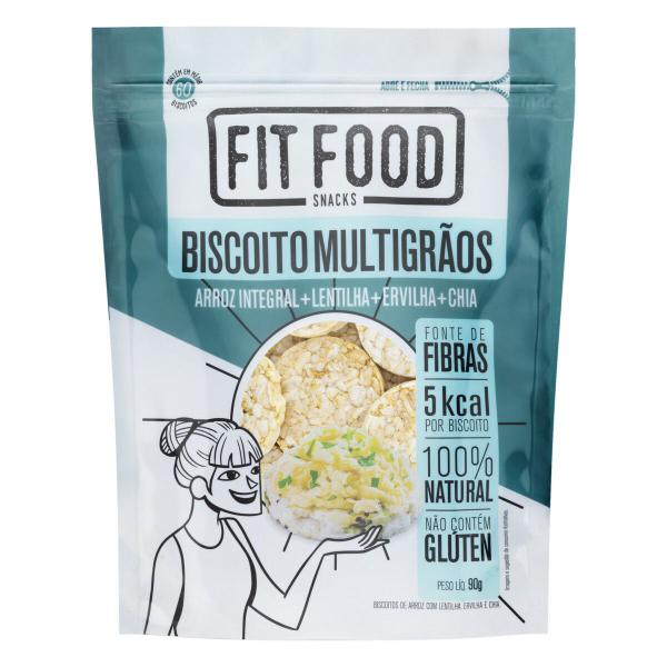 Imagem de Biscoitos de Arroz Multigrãos FIT FOOD 90g