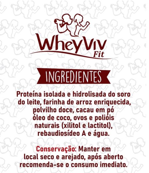 Imagem de Biscoitos Fit  Wheyviv Combo CBAC (Coco/Banana/Amendoim e Chocolate ) com 20 unidades-Wheyviv