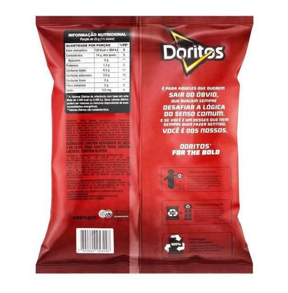 Imagem de Biscoitos Salgadinhos Elma Chips Doritos Caixa Com 20 De 22G