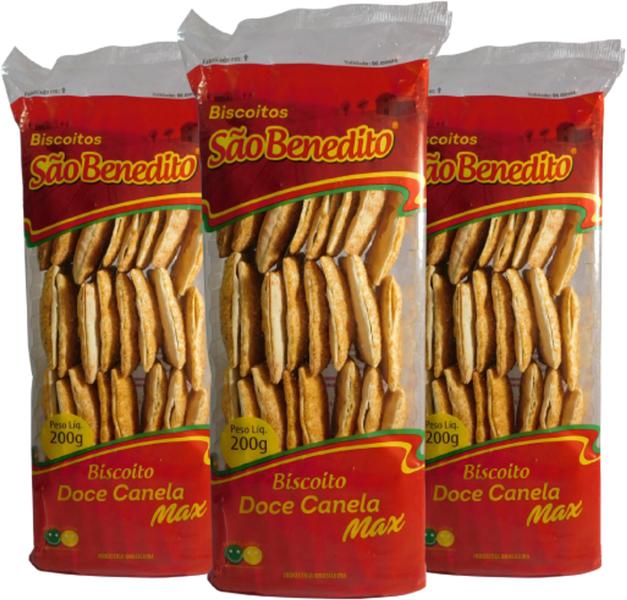 Biscoitos São Benedito doce canela max kit 4 unidades Imagem de Biscoitos São Benedito doce canela max kit 4 unidades