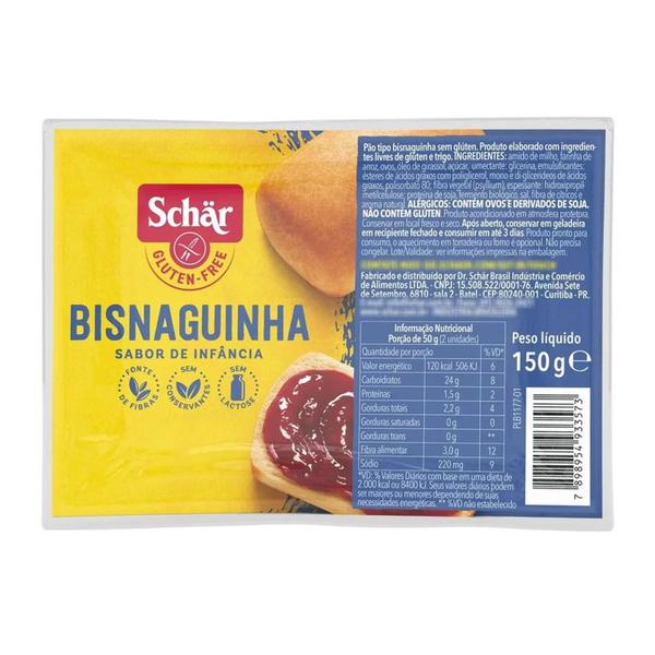 Imagem de Bisnaguinha Sabor de Infância Sem Glúten SCHAR 150g (6 pct)