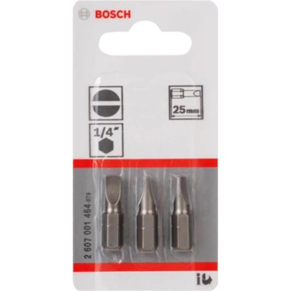 Imagem de Bits Fenda Extra Hard S1,0x5,6 25mm 3 Unidades - 2607001464000 - BOSCH