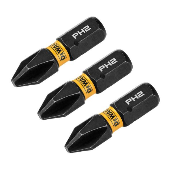 Imagem de Bits Ph2 Dewalt (dwaf1ph2ir3) 3 Peças Curto 25mm