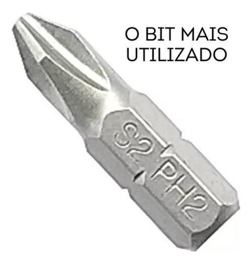 Imagem de Bits Phillips Makita Ph2-25Mm Caixa Com 10 Uni Chave Madeira