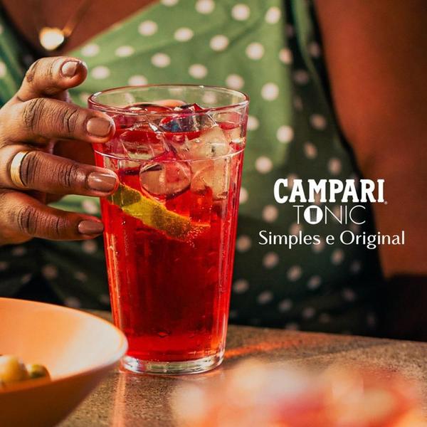 Imagem de Bitter Campari Aperitivo Negroni Tônica Drinks Garrafa 748Ml