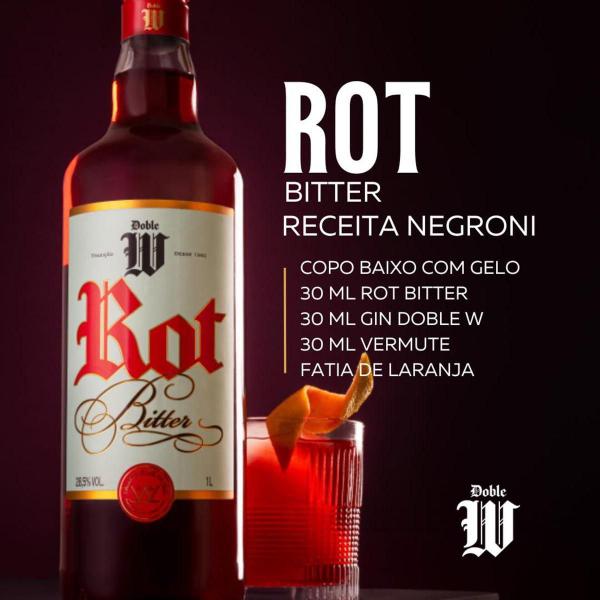 Imagem de Bitter Doble W Rot Aperitivo Negroni Coquetel Drinks 1 Litro