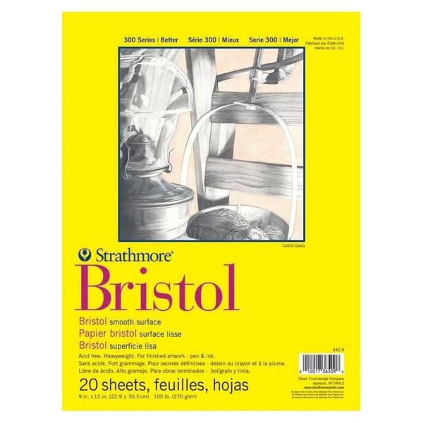 Imagem de Bl Desenho Bristol Smooth 270gr 22,9x30,5cm 20fls Branco