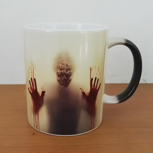 Imagem de Black Coffee Mug Mug Gift Zombie Head Mug Gift Hot Mug Design